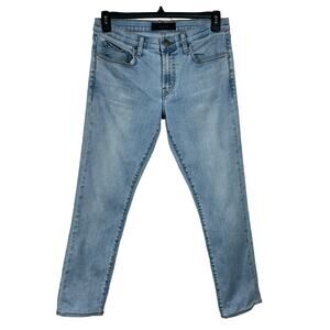 J Brand Mens SZ 31 Tyler Slim Fit Jeans Light Wash Stretch Pockets Zip-Fly Blue